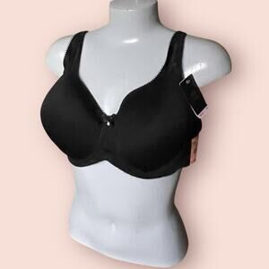 Wacoal 853192 Basic Beauty Spacer T-Shirt Underwire Bra 40D Black NWT $65